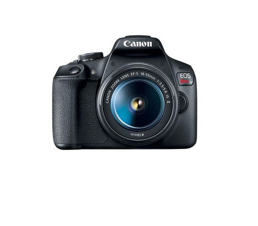 [CAN-MSC-CAM-1855ISII-BK-224] Canon EOS REBEL T7 18-55IS II - Cámara Fotográfica / Pantalla de 3.0” / ISO 100-6,400 /  Full HD 30p / WiFi / NFC / Negro
