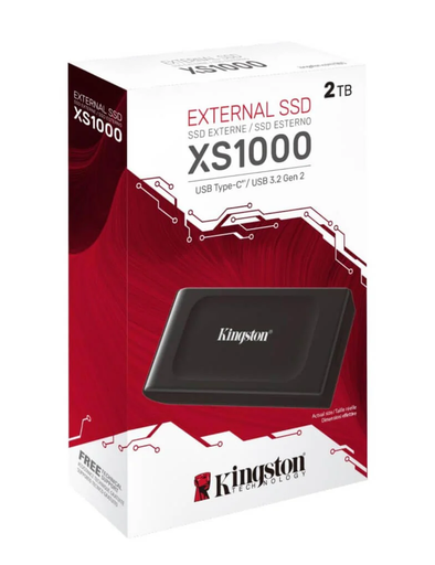 [KIN-STO-MEM-XS2000-BK-224] Kingston XS2000 - Portable External Disk / 2TB SSD / USB 3.0 / Black