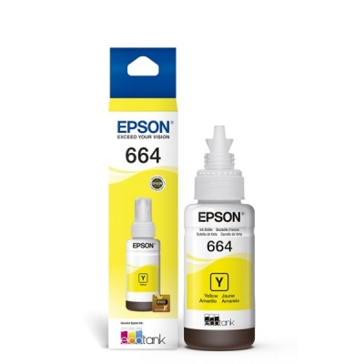 [EPS-PRT-INK-T664420-YL-420] Epson T664 Botella de Tinta - Amarillo