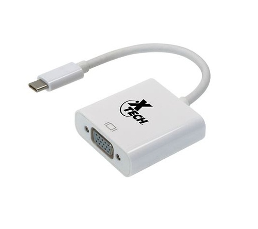 [XTE-MSC-CBL-XTC550-WH-420] Xtech XTC-550 - Adaptador Tipo-C Macho a VGA hembra / 60Hz / Blanco