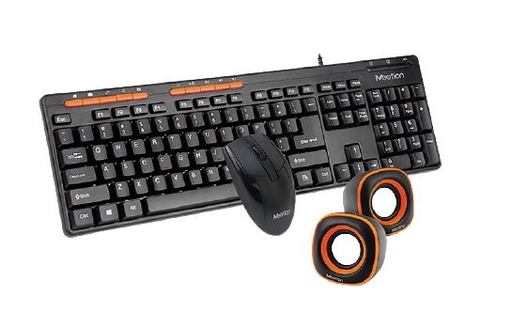 [MET-KYM-ACC-C105-BK-420] Meetion C105 Combo - Mouse , Keyboard and Speaker / Black