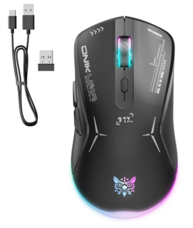 [OKA-MSC-ACC-CW917-BK-424] Onikuma CW917 Wireless Dual-Mode Gaming Mouse  - Black