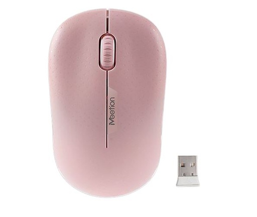 [MET-KYM-ACC-R545-PK-420] Meetion R545 Mouse Inalambrico - 2.4GHz / 10m / Pink