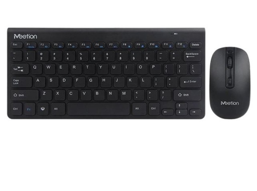 [MET-KYM-ACC-M4000-BK-420] Meetion Mini4000 Combo Multimedia Inalambrico - Mouse &amp; Teclado / para SmartTV, TVBox / Android / Windows / Negro