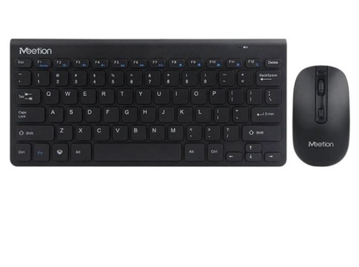 [MET-KYM-ACC-M4000-BK-420] Meetion Mini4000 Wireless Multimedia Combo - Mouse &amp; Keyboard / for SmartTV, TVBox / Android / Windows / Black