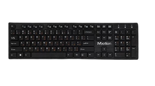 [MET-KYM-ACC-WK841-BK-420] Meetion WK841 Wireless Standard Keyboard - USB / Black
