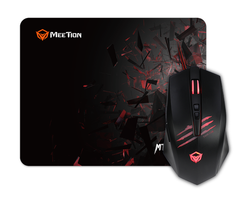 [MET-GAM-ACC-MTC010-BK-420] Meetion THOR MTC010 Combo Gaming Mouse  Sensor ADNS-5050 y mouse Pad  / 2000Dpi / Negro