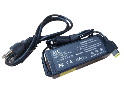 [GEN-PSU-ADP-LE20V325AUSB-BK-420] Adaptador AC/DC Genérico compatible para Lenovo Cargador 20V3.25A / Tip USB Amarillo