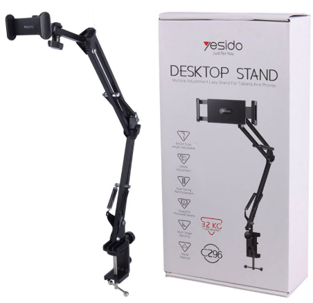 [GEN-CEL-ACC-C296-BK-125] Yesido C296 Soporte de mesa para Tableta y Celular