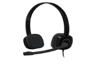 [LOG-ACC-AYM-981000587-BK325] Logitech H151 Headset with Microphone - 3.5mm / In-Line Controls / Black