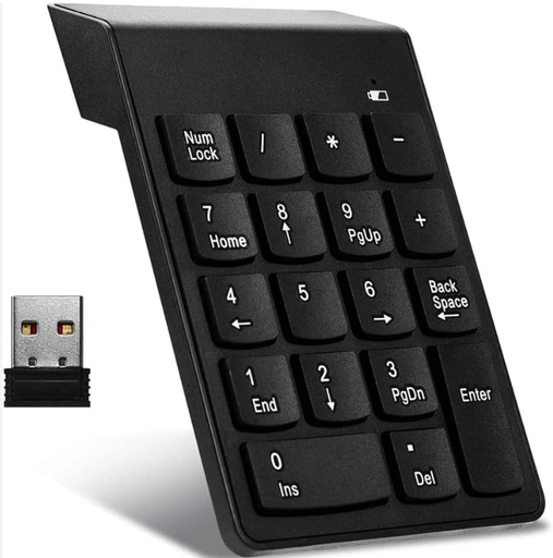 [GEN-KYM-USB-NUMPAD-BK-125] Generic Numeric keypad - USB 2.4GHZ Connection / Black 