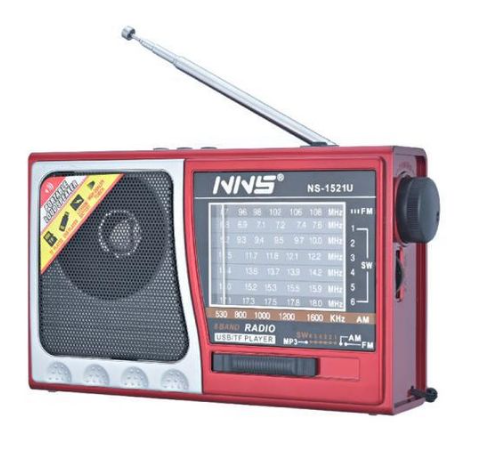 [ACC-ELC-NNS-NS1521U-BK-125] NNS NS1521U FM/AM Radio - Black 