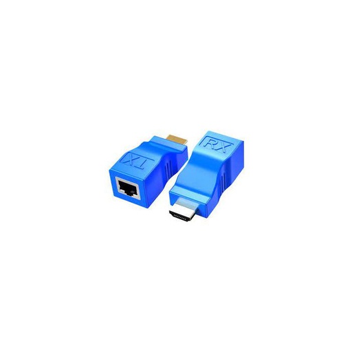 [GEN-MSC-ADP-HDMIEXT30M-BK-225] GENERIC  HDMI RJ45 Passive Extender (1 Pair) CAT6/6E 30M max for 1080p