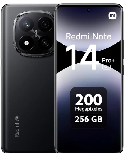 [RED-CEL-LTE-24115RA8EG-BK-225] Redmi Note 14  PRO+ 5G/ 8GB Ram / 256GB Rom/ LTE - Black   