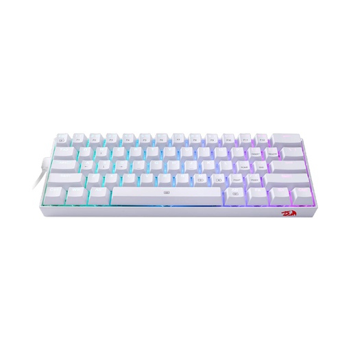 [KYM-GAM-RED-K630WRGB-BK-225] REDRAGON DRAGONBORN Teclado Gaming Mecánico 60% - USB,  Switch Red / Blanco