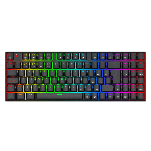 [KYM-GAM-RED-K669RGB-BK-225] REDRAGON ZIGGS Hot-Swappable Teclado Mecánico Gaming RGB - Negro