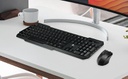 Xtech XTK-309S - Combo inalámbrico de mouse y teclado multimedia / Negro / Español