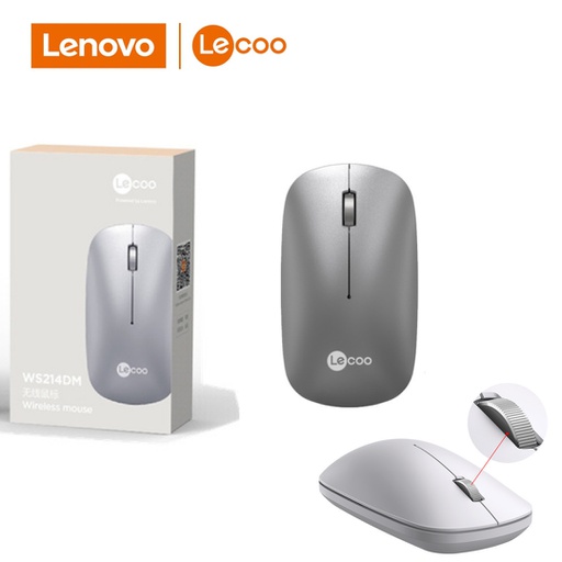 [KYM-COM-LEN-WS214DM-SL-225] LECOO WS214DM BlueTooth + Wireless 2.4Ghz  Mouse