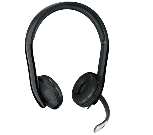 [MIC-HYM-HEA-LX6000-BK-121] Microsoft LiveChat LX-6000 Headset With Microphone / USB / Black