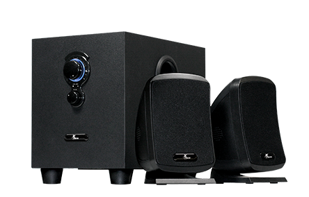 [XTE-SPK-MUL-XTS420-BK-420] Xtech XTS-420 Augury USB Speaker - 3.5mm / 2.1 Channel Stereo / 10Watts / Black