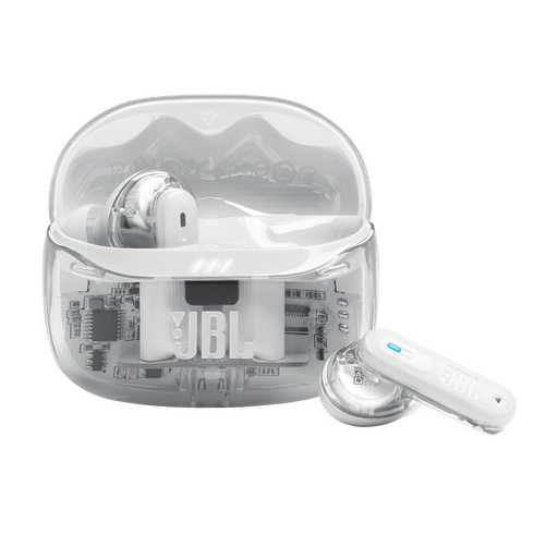[JBL-AYM-WRL-BEAM2GHOST-NA-425] JBL Tune Beam 2 Ghost - Wireless noise canceling headphones / Bluetooth / White